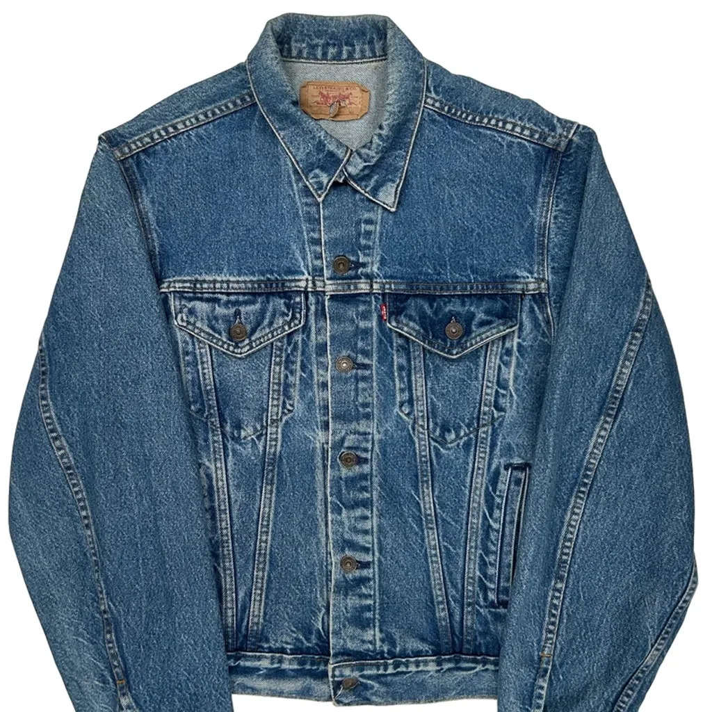 Made In USA Levis Denim Jacket - XL Blue Denim - Image 5