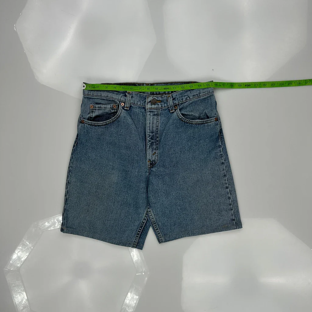 Made In USA Levis Denim Shorts - 31W 10L Blue Cotton - Image 3