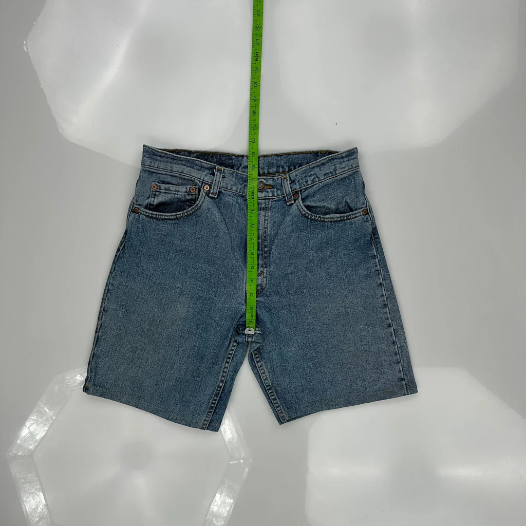 Made In USA Levis Denim Shorts - 31W 10L Blue Cotton - Image 4