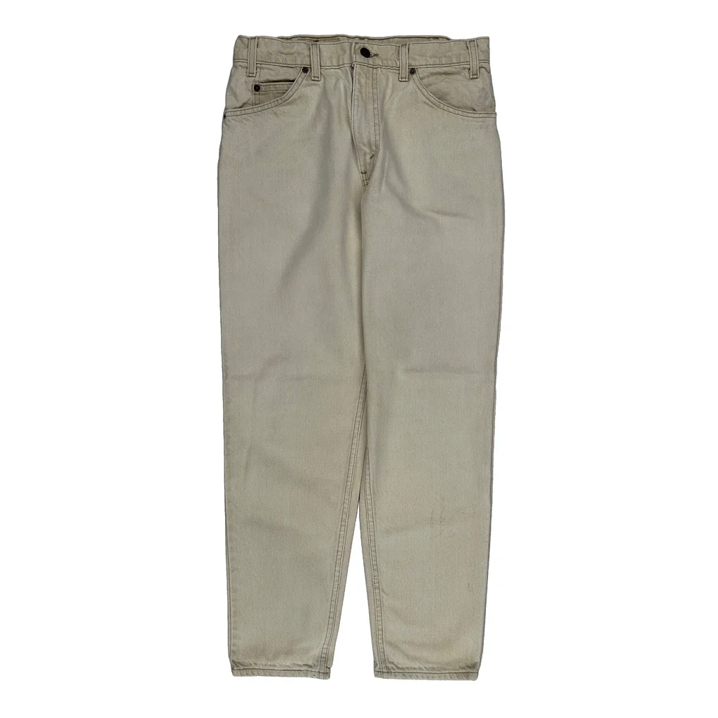 Made In USA Levis 550 Jeans - 30W 30L Beige Cotton - Image 2