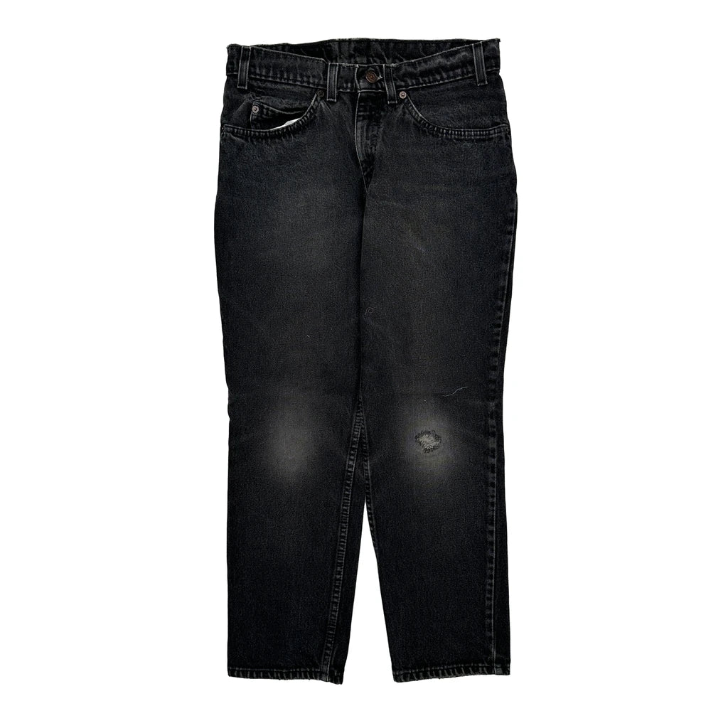 Made In USA Levis 550 Husky Jeans - 29W 27L Black Cotton - Image 2