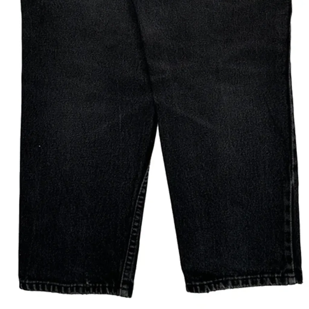 Made In USA Levis 550 Husky Jeans - 29W 27L Black Cotton - Image 8