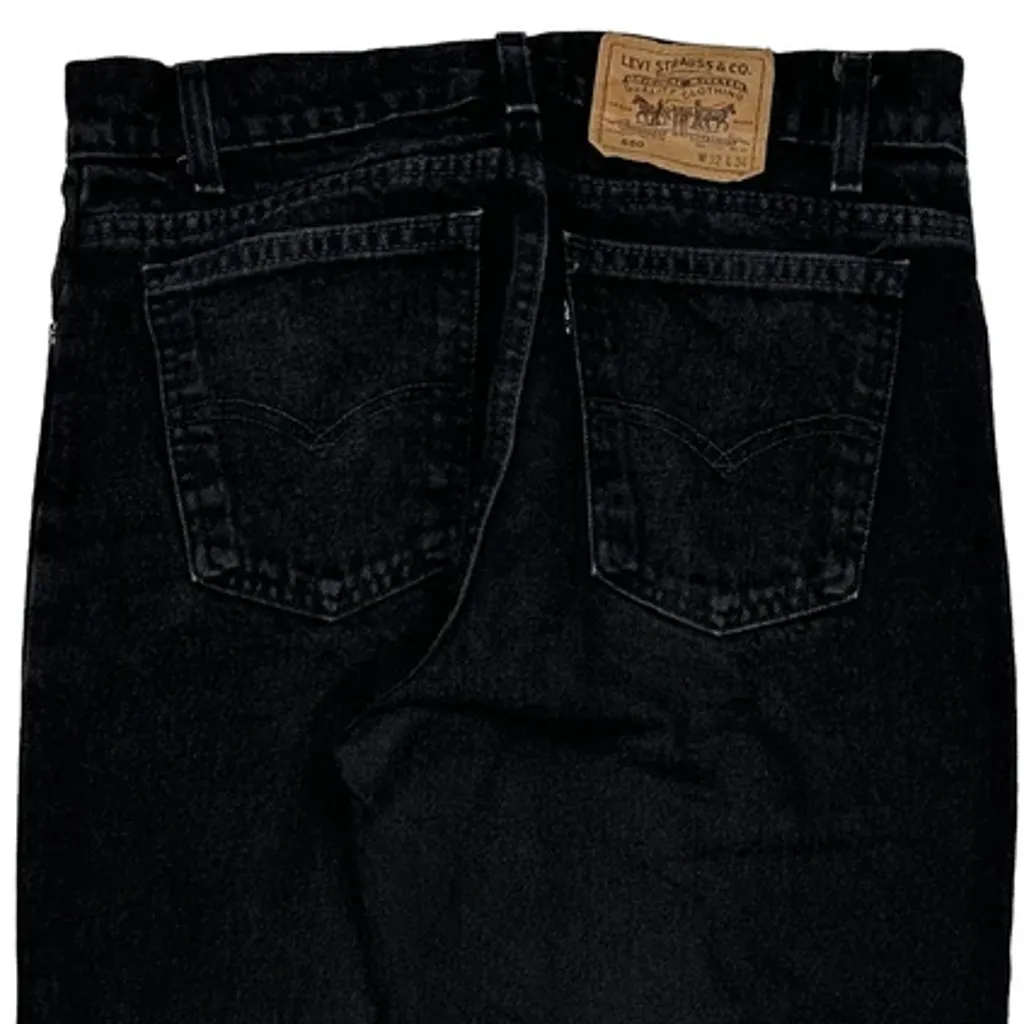 Made In USA Levis Jeans - 32W 30L Black Cotton - Image 7
