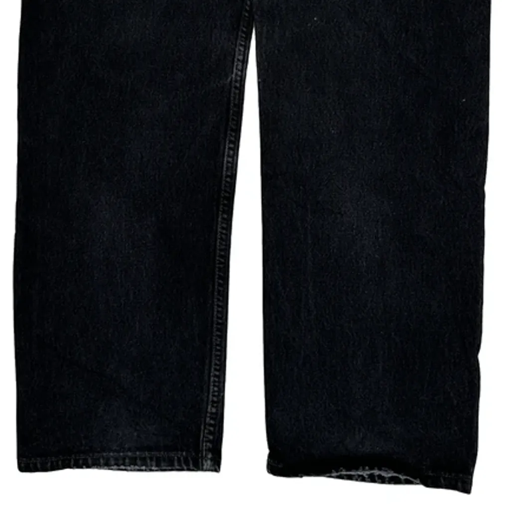 Made In USA Levis 501 Jeans - 32W 31L Black Cotton - Image 7