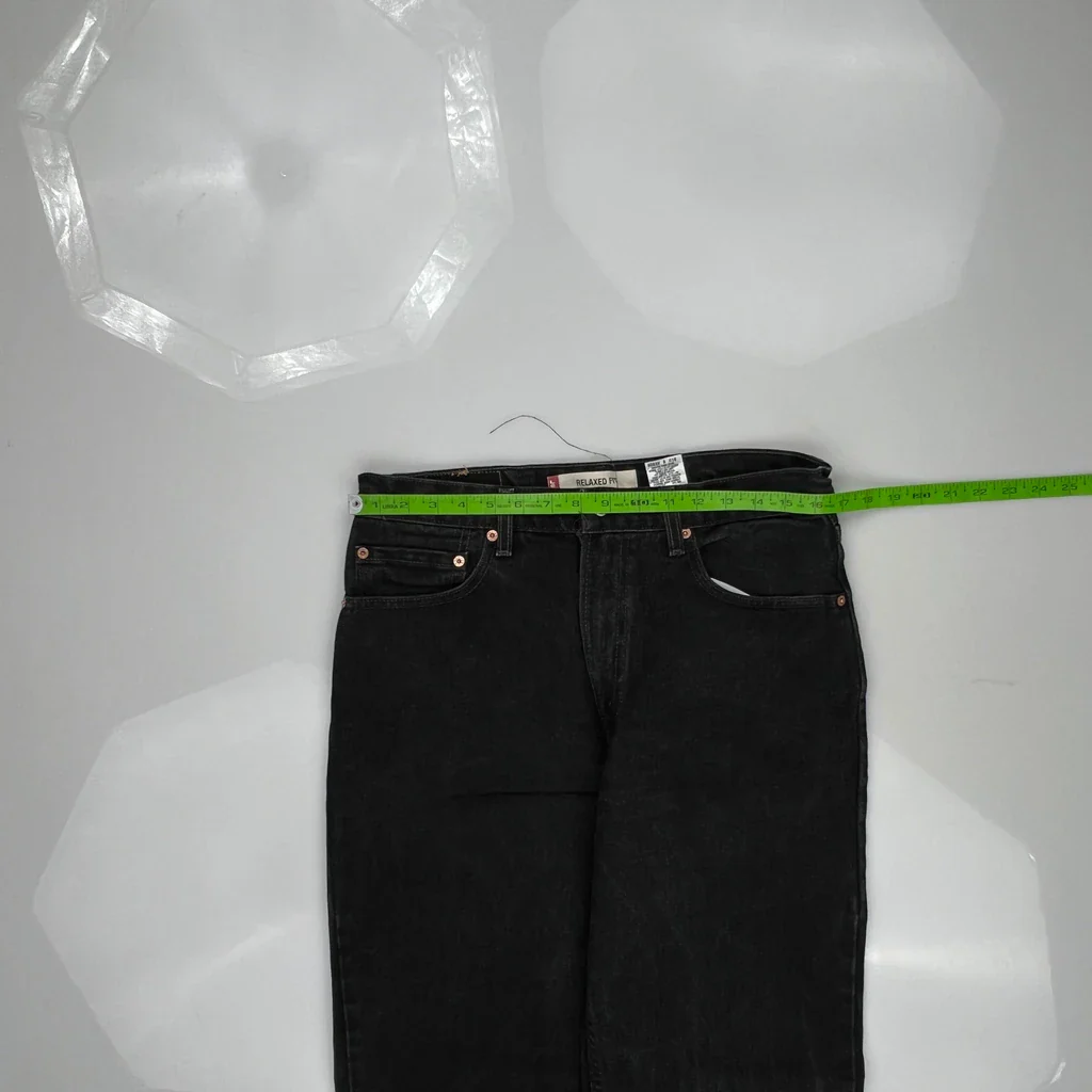 Made In USA Levis 550 Jeans - 33W 33L Black Cotton - Image 3