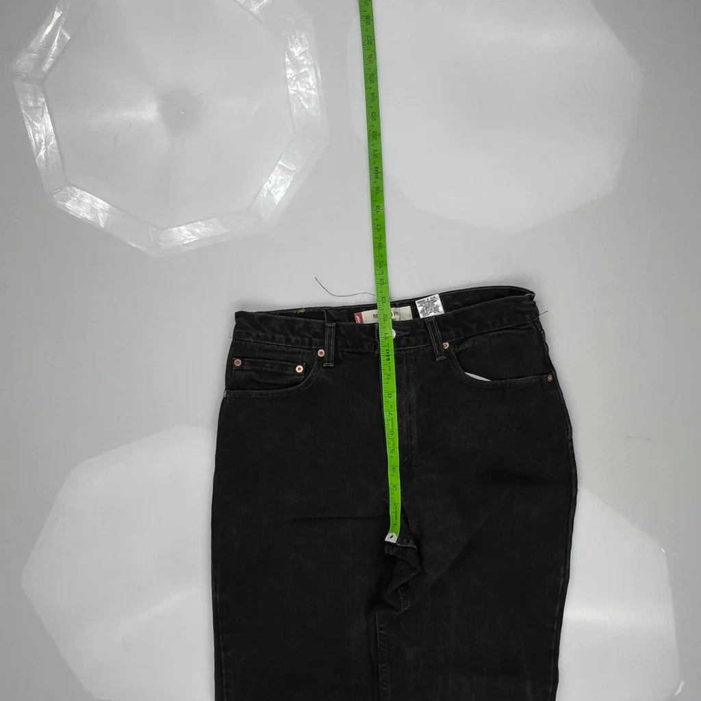 Made In USA Levis 550 Jeans - 33W 33L Black Cotton - Image 4