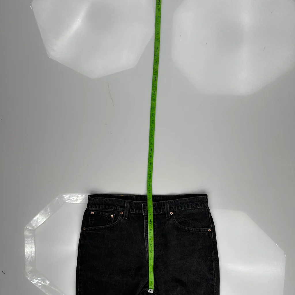 Made In USA Levis 550 Jeans - 33W 30L Black Cotton - Image 4