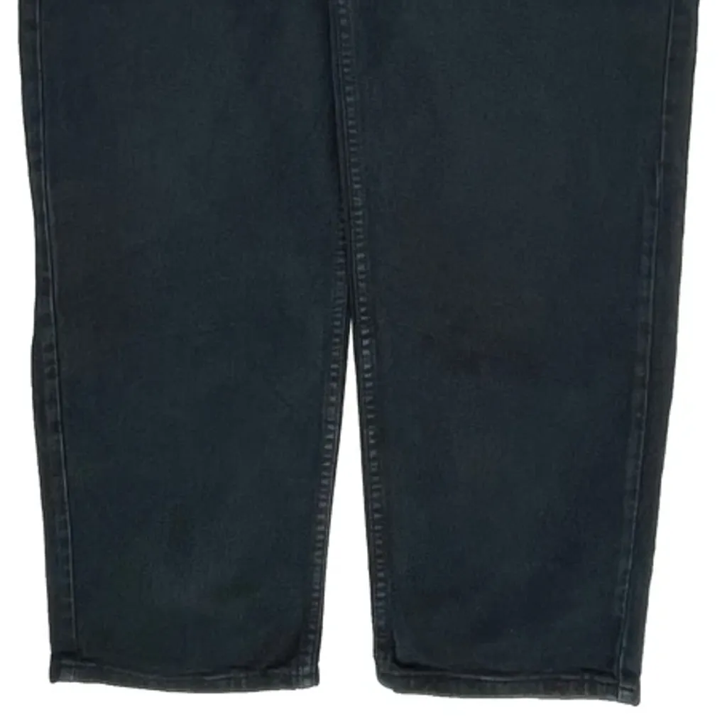 Made In USA Levis Silver Tab Relaxed Jeans - 35W 34L Black Cotton - Image 10