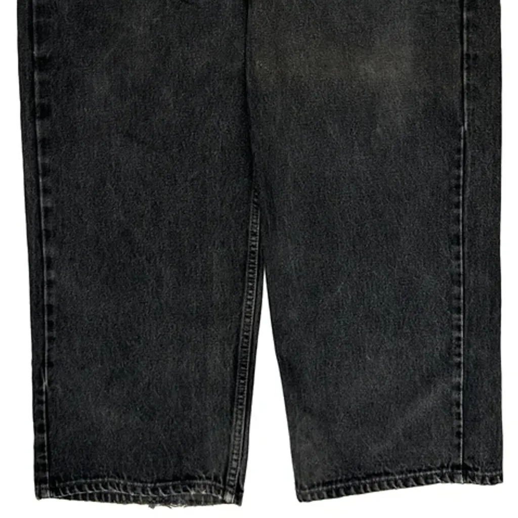 Made In USA Levis Loose Fit Extra Wide 567 Jeans - 36W 34L Black Cotton - Image 10