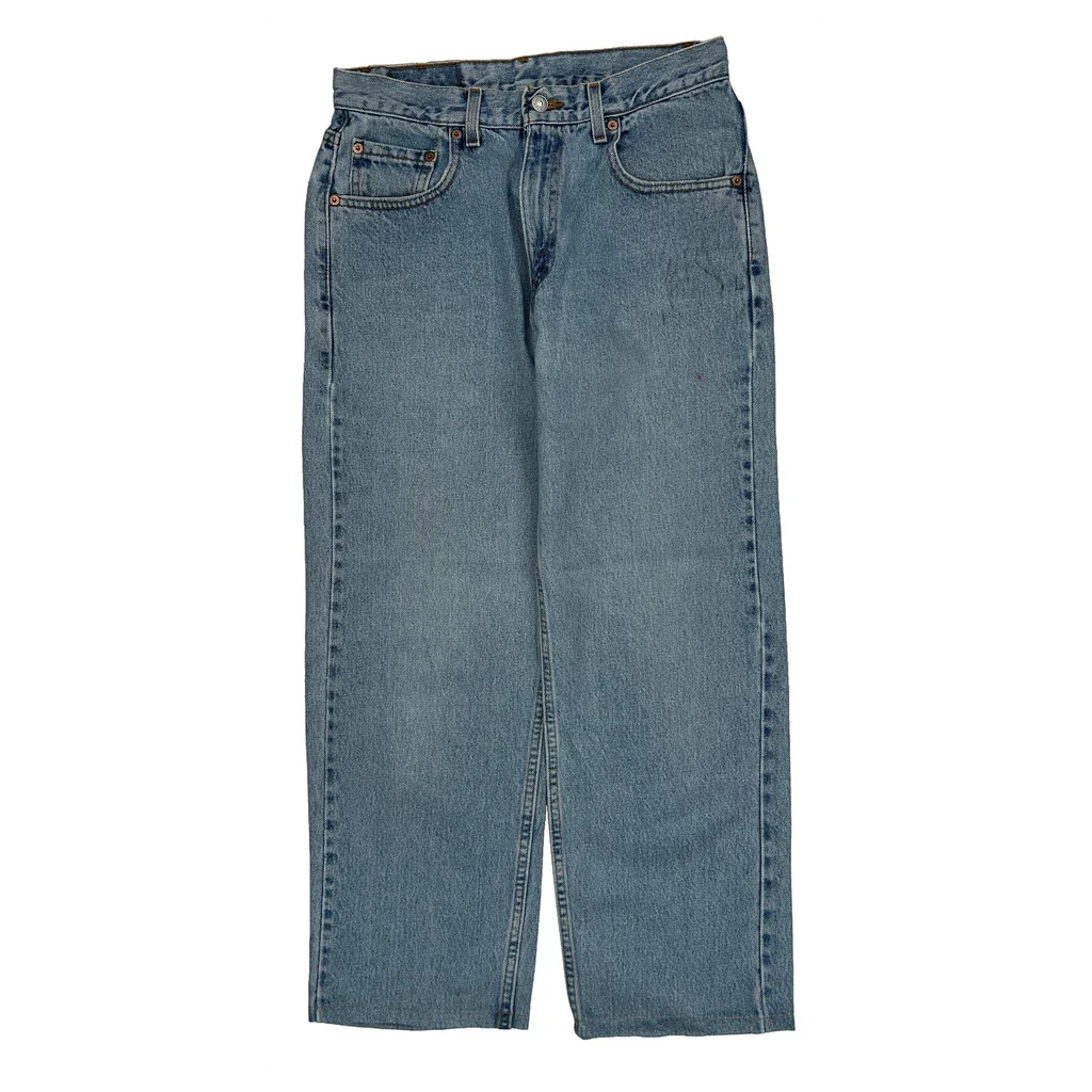 Made In USA Levis Loose Straight 569 Jeans - 30W 32L Blue Cotton - Image 2