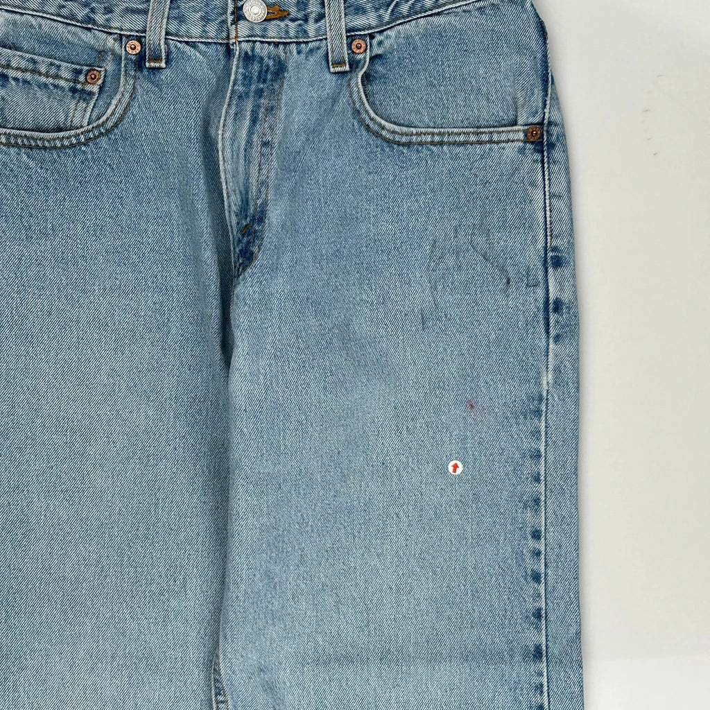 Made In USA Levis Loose Straight 569 Jeans - 30W 32L Blue Cotton - Image 3