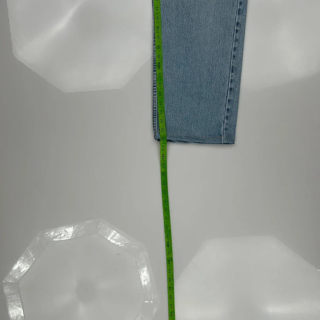 Made In USA Levis Loose Straight 569 Jeans - 30W 32L Blue Cotton - Image 5