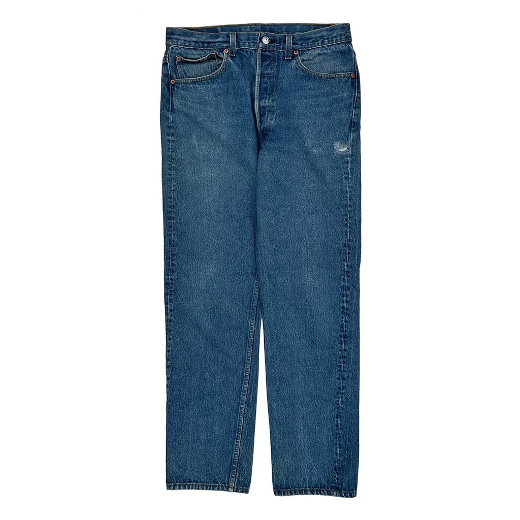 Made In USA Levis 501Xx Jeans - 32W 32L Blue Cotton - Image 2