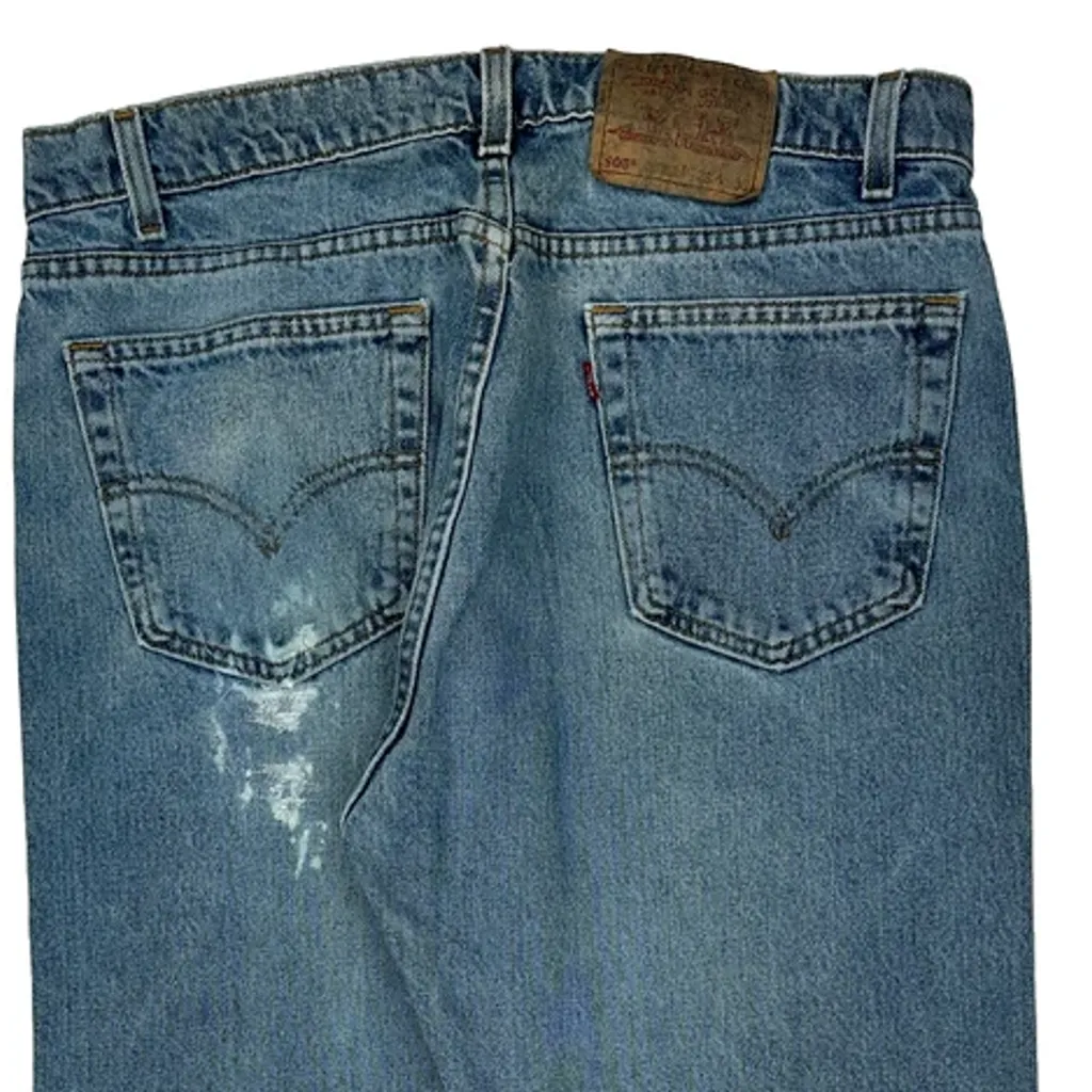 Made In USA Levis 505 Jeans - 35W 29L Blue Cotton - Image 8