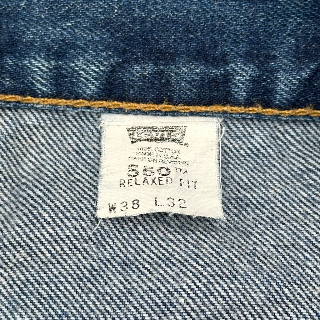 Made In USA Levis 550 Jeans - 36W 32L Blue Cotton - Image 6