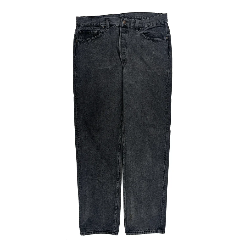 Made In USA Levis Jeans - 36W 33L Grey Cotton - Image 2