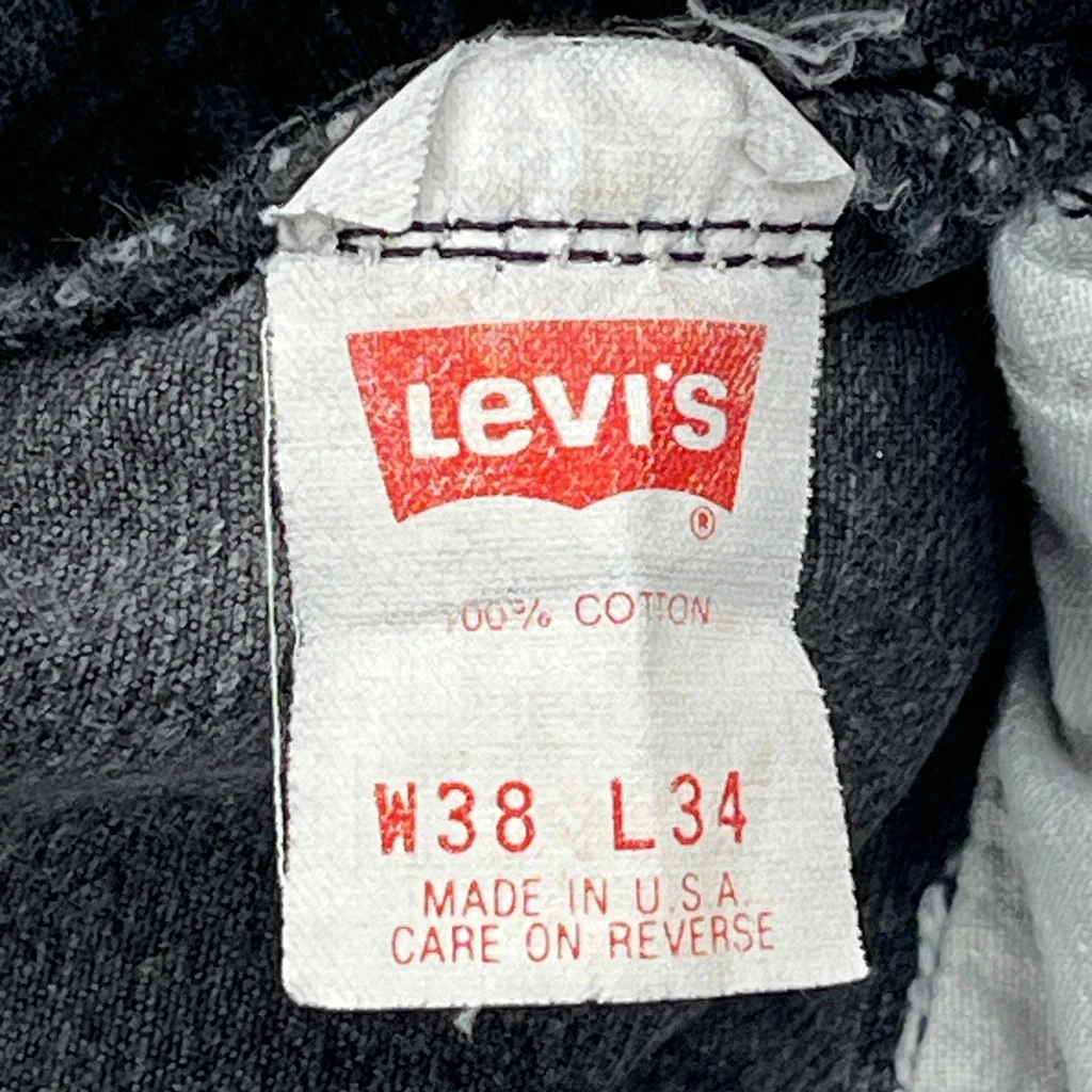 Made In USA Levis Jeans - 36W 33L Grey Cotton - Image 6