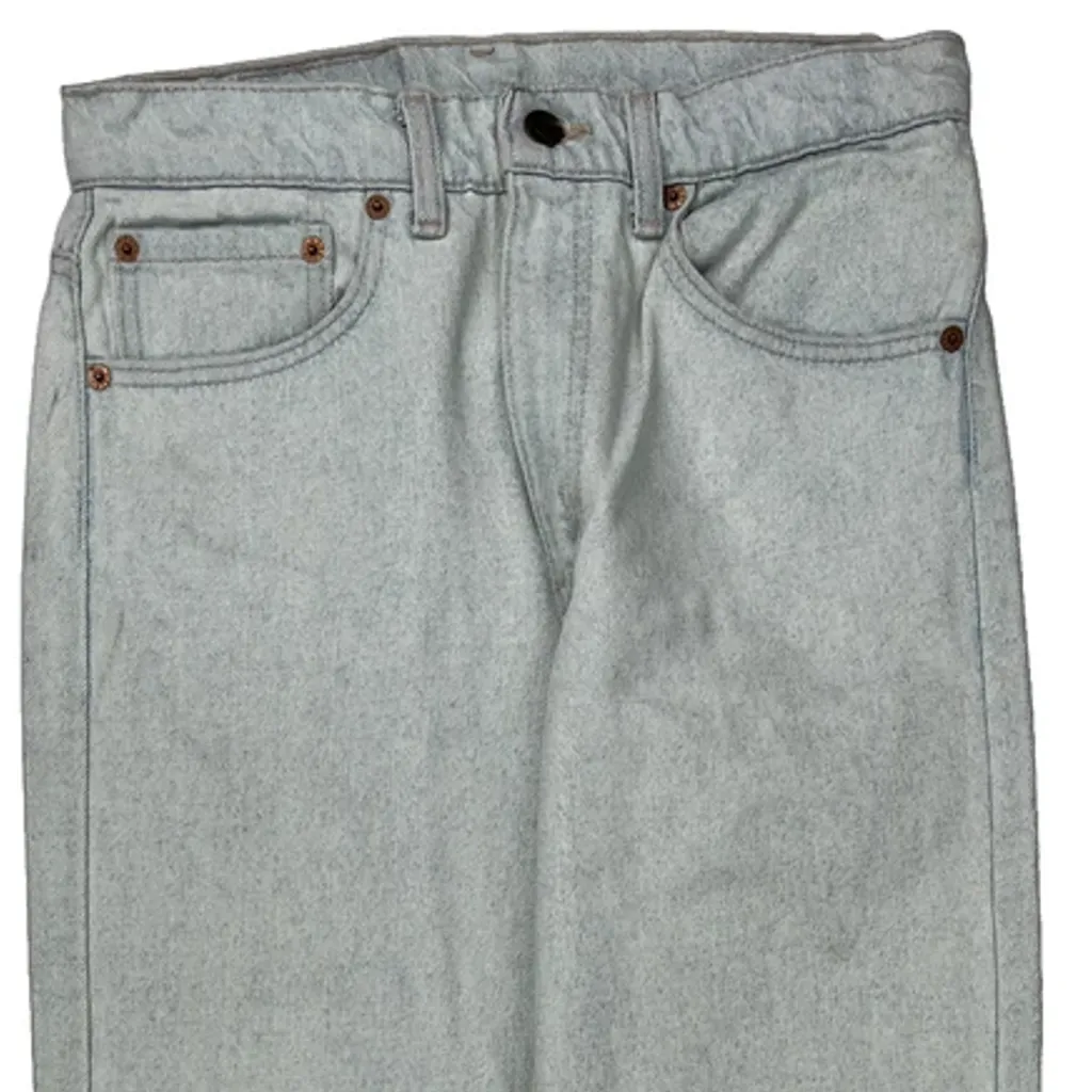 Made In USA Levis 505 Jeans - 28W 32L Light Wash Cotton - Image 10