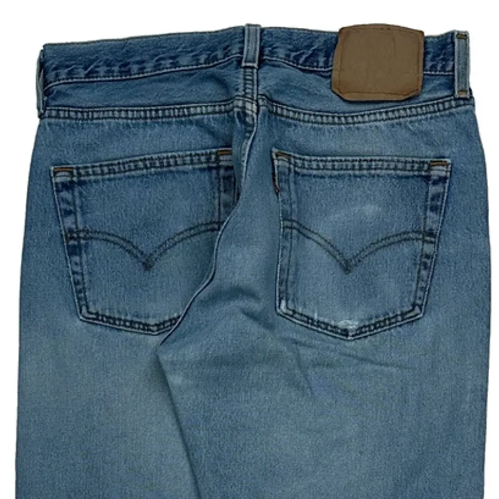 Made In USA Levis Jeans - 30W 29L Light Wash Cotton - Image 7