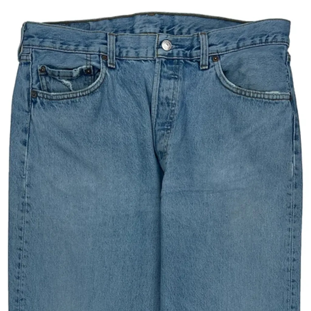 Made In USA Levis Jeans - 34W 31L Light Wash Cotton - Image 10