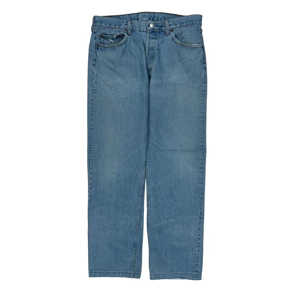 Made In USA Levis Jeans - 34W 31L Light Wash Cotton - Image 2