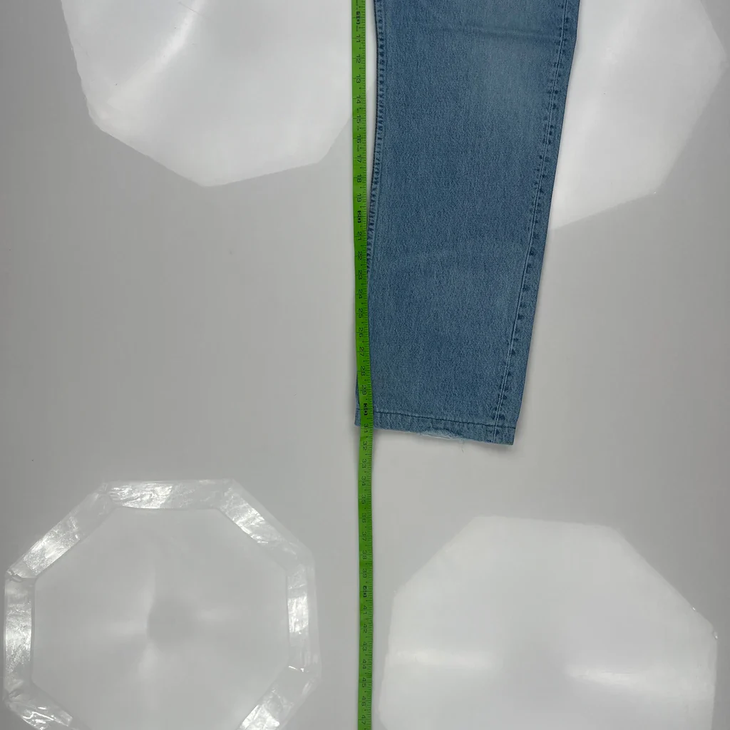 Made In USA Levis Jeans - 34W 31L Light Wash Cotton - Image 5