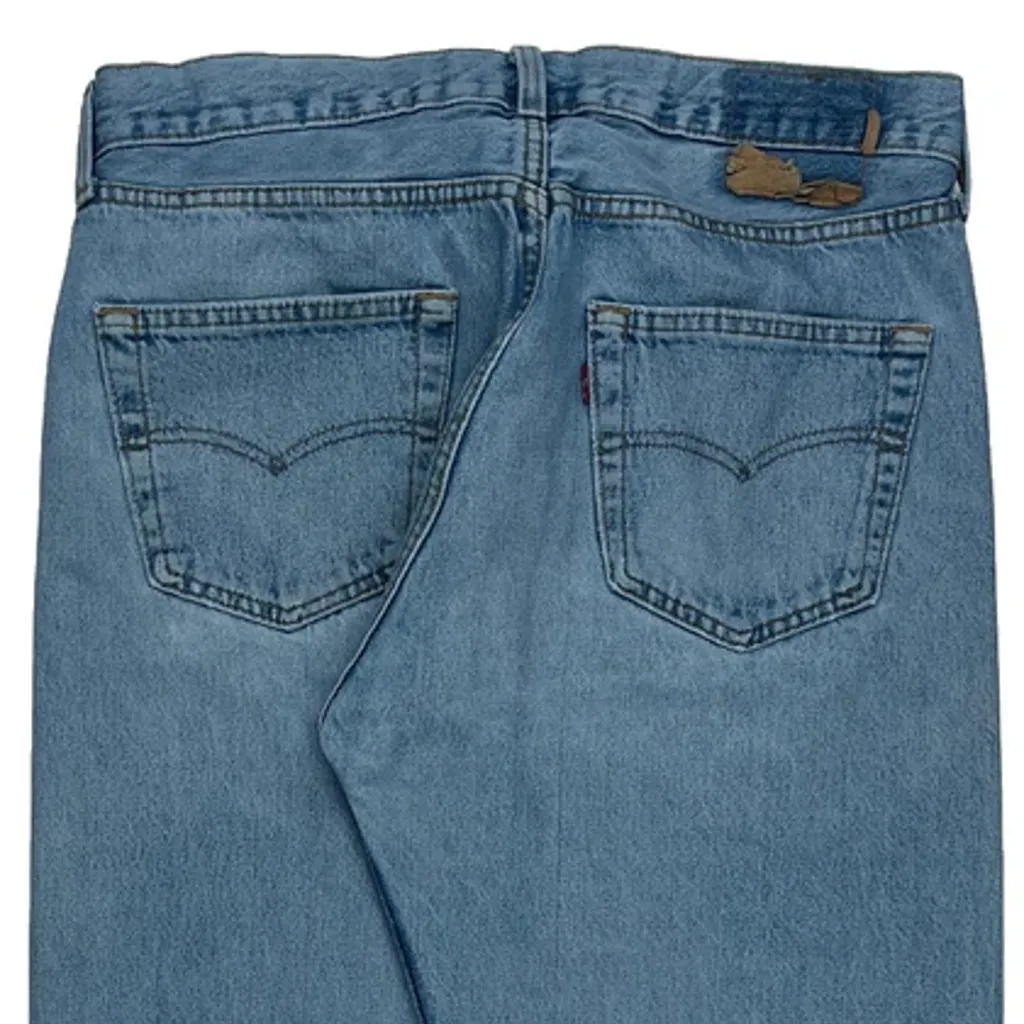 Made In USA Levis Jeans - 34W 31L Light Wash Cotton - Image 7