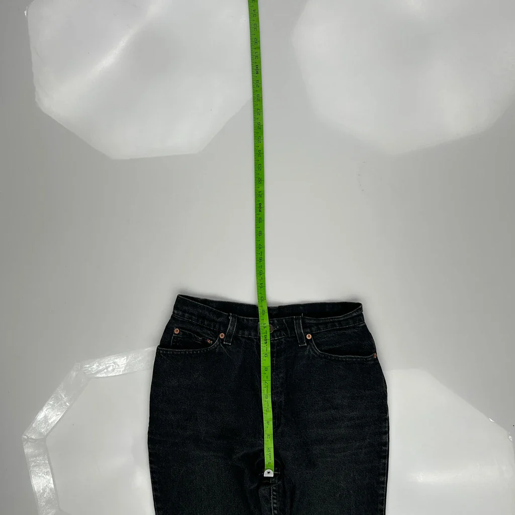 Made In USA Levis 512 Jeans - 28W UK 8 Black Denim - Image 4