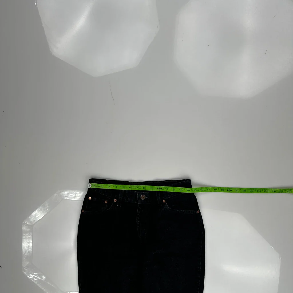 Made In USA Levis 512 Jeans - 29W UK 10 Black Cotton - Image 3