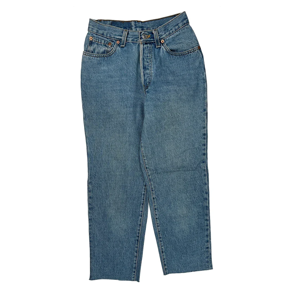 Made In USA Levis Cropped Jeans - 25W US 2 Blue Cotton - Image 2