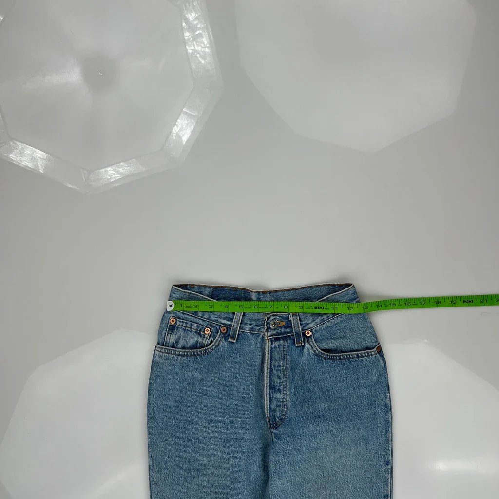 Made In USA Levis Cropped Jeans - 25W US 2 Blue Cotton - Image 3