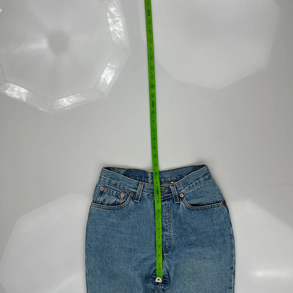 Made In USA Levis Cropped Jeans - 25W US 2 Blue Cotton - Image 4