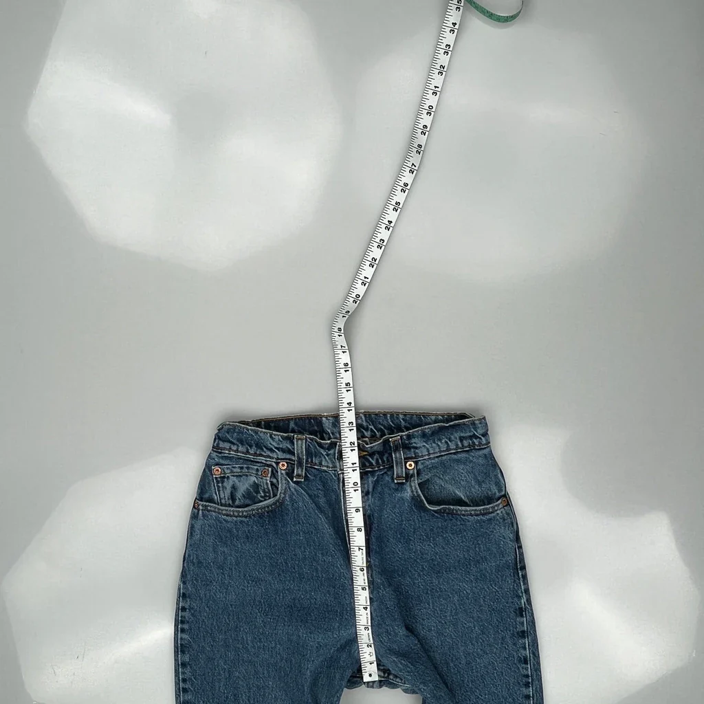 Made In USA Levis 551 Jeans - 28W UK 8 Blue Cotton - Image 4