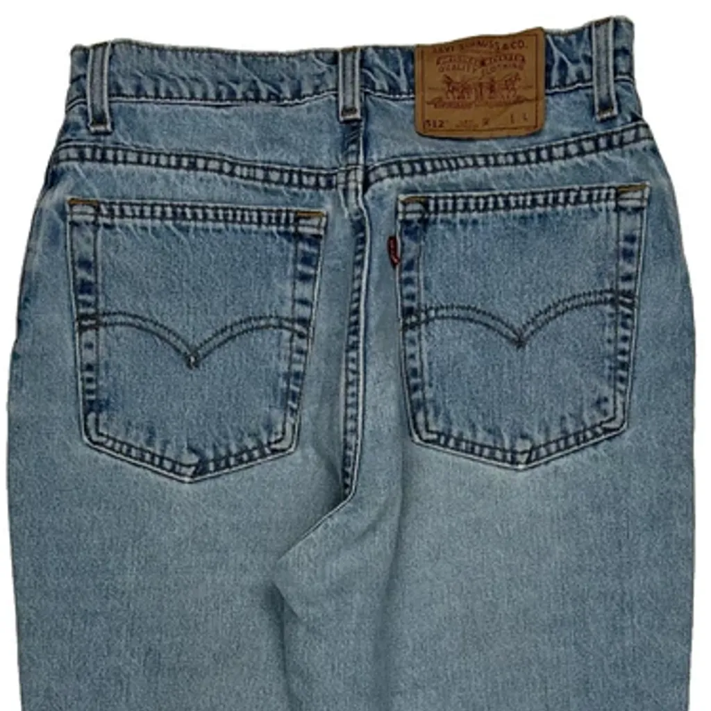 Made In USA Levis 512 Jeans - 28W UK 8 Light Wash Cotton - Image 7