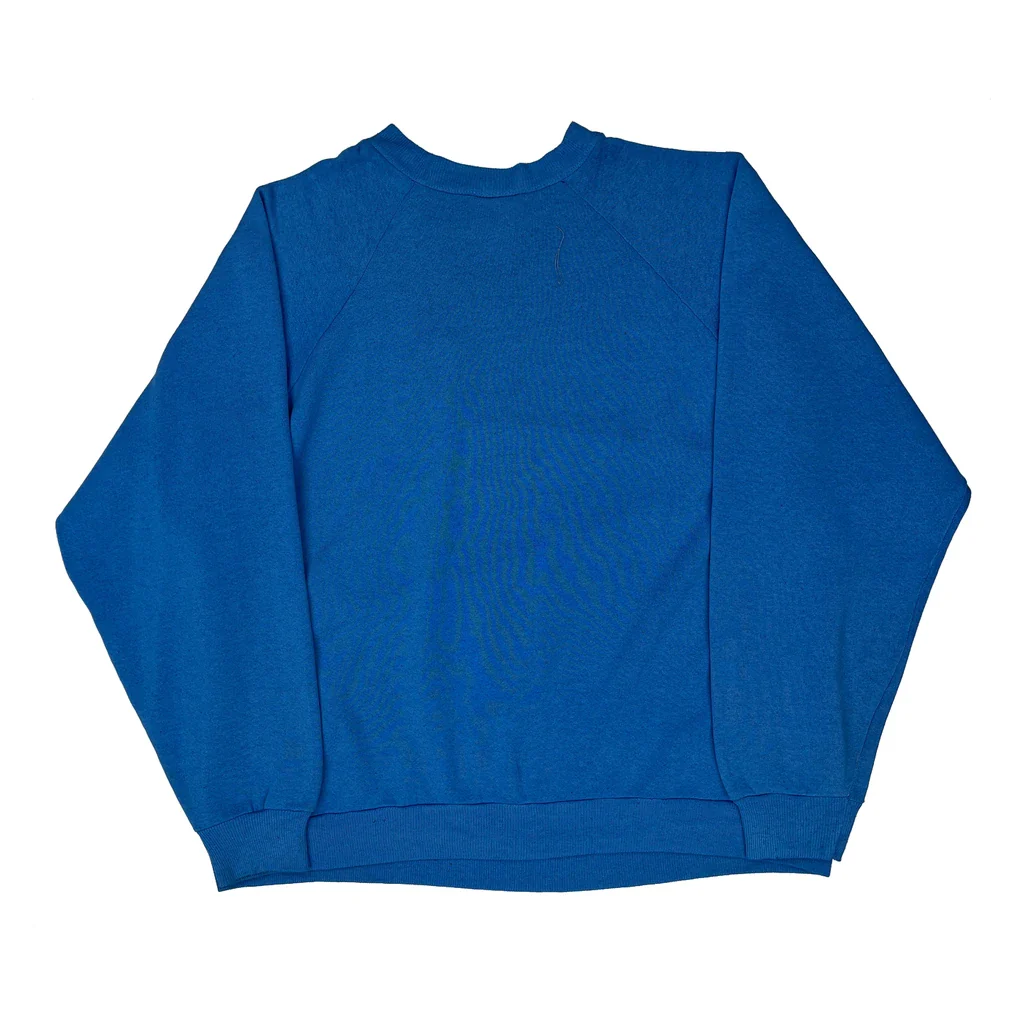 Made In USA Looney Tunes Kentucky Taz Attack Sweatshirt - Large Blue Cotton - Image 2