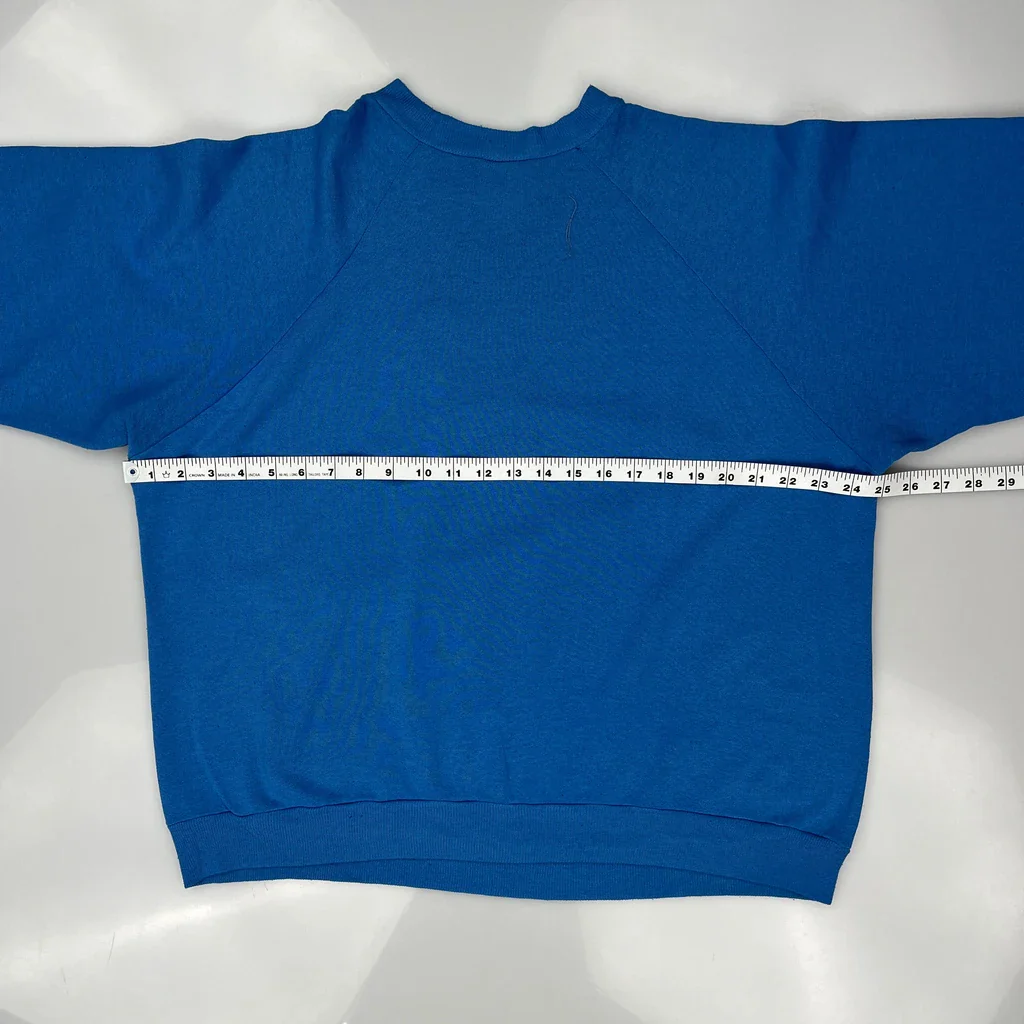 Made In USA Looney Tunes Kentucky Taz Attack Sweatshirt - Large Blue Cotton - Image 3