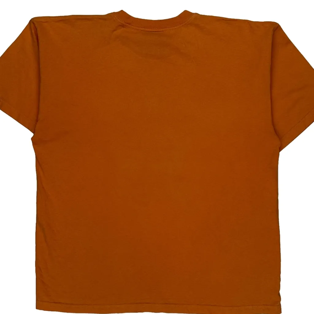 Made In USA Mecca Spellout T-Shirt - XL Orange Cotton - Image 6