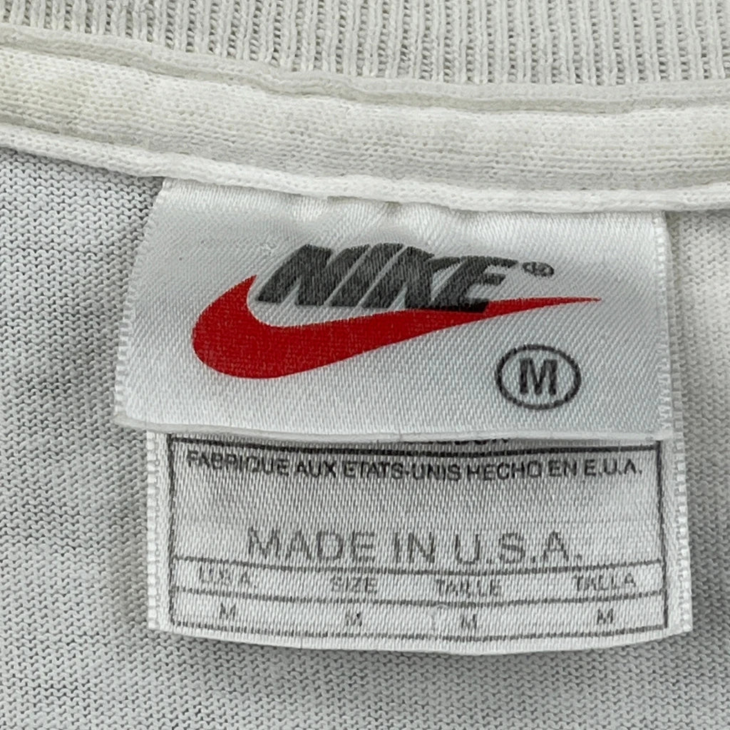 Made In USA Michael Jordan Nike Nba T-Shirt - Medium White Cotton - Image 3