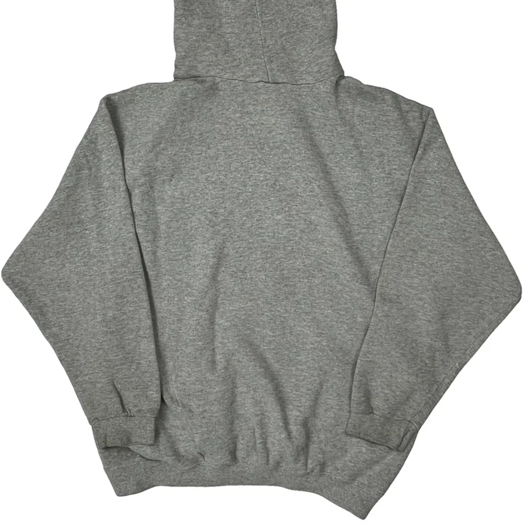 Made In USA Nike Center Swoosh Hoodie - Large Grey Cotton - Image 7