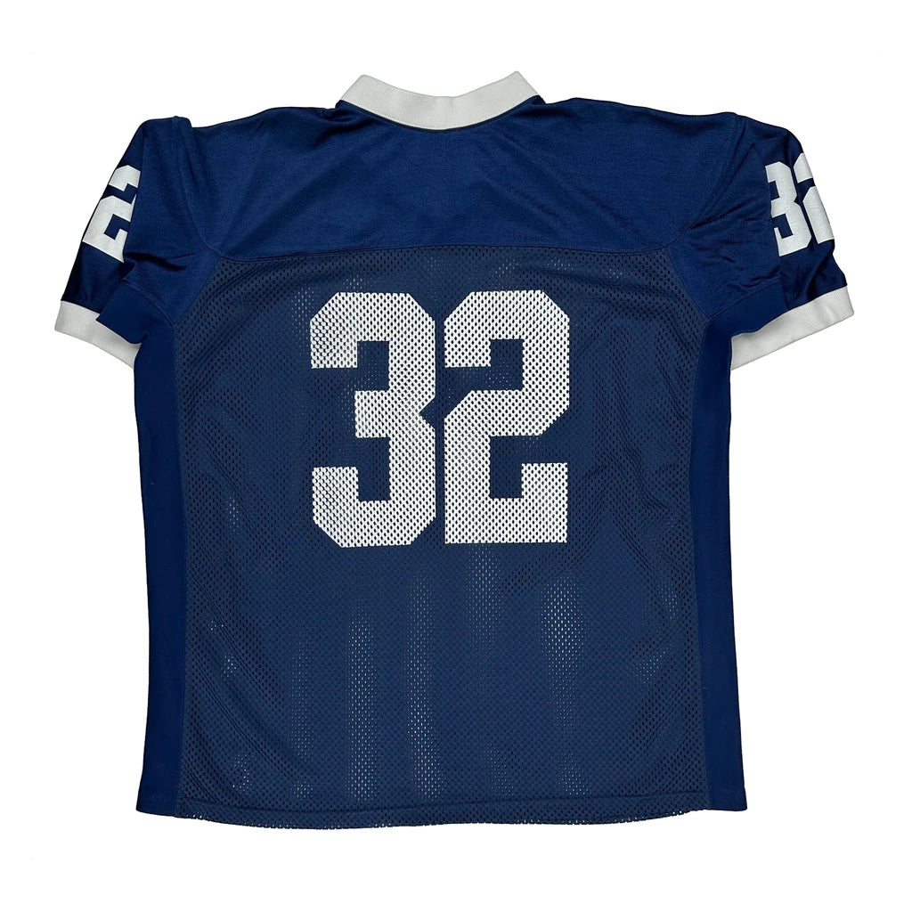 Made In USA Nike Football Jersey - Large Blue Nylon - Image 2