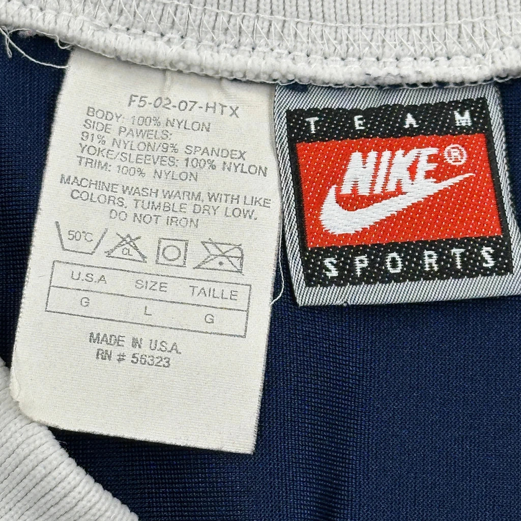 Made In USA Nike Football Jersey - Large Blue Nylon - Image 3