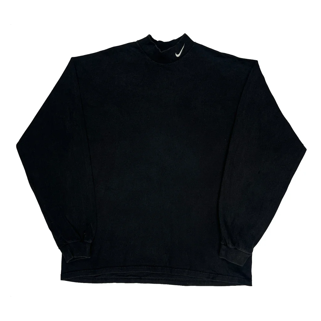 Made In USA Nike Long Sleeve T-Shirt - XL Black Cotton