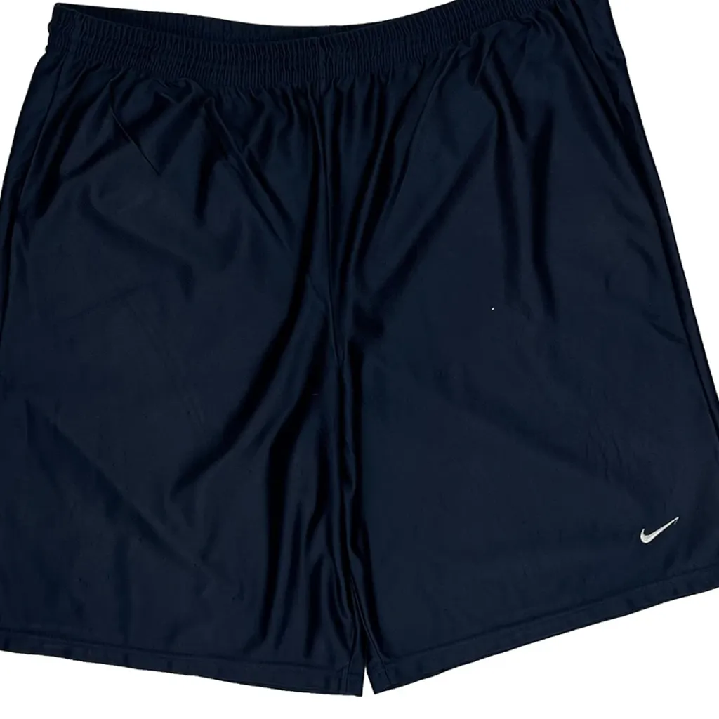 Made In USA Nike Sport Shorts - Large Navy Polyester - Image 4