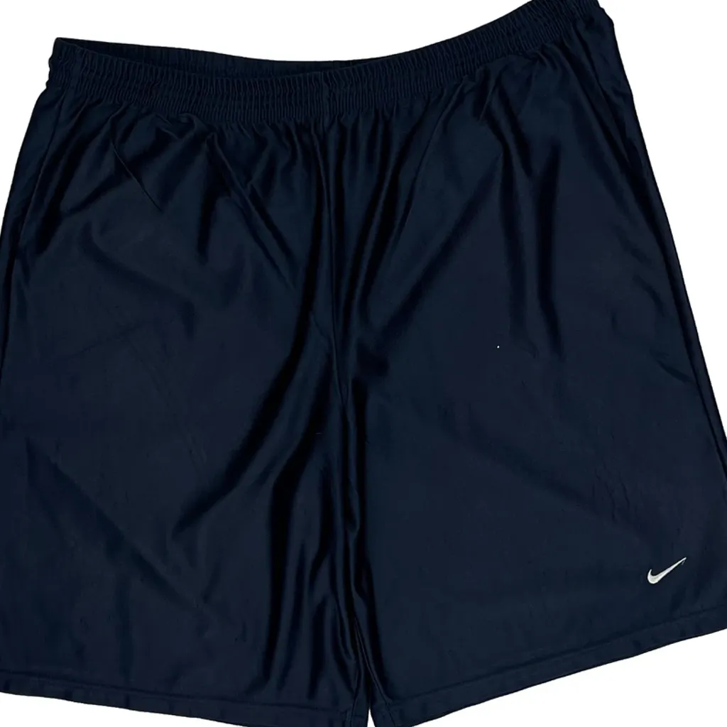 Made In USA Nike Sport Shorts - Large Navy Polyester - Image 5