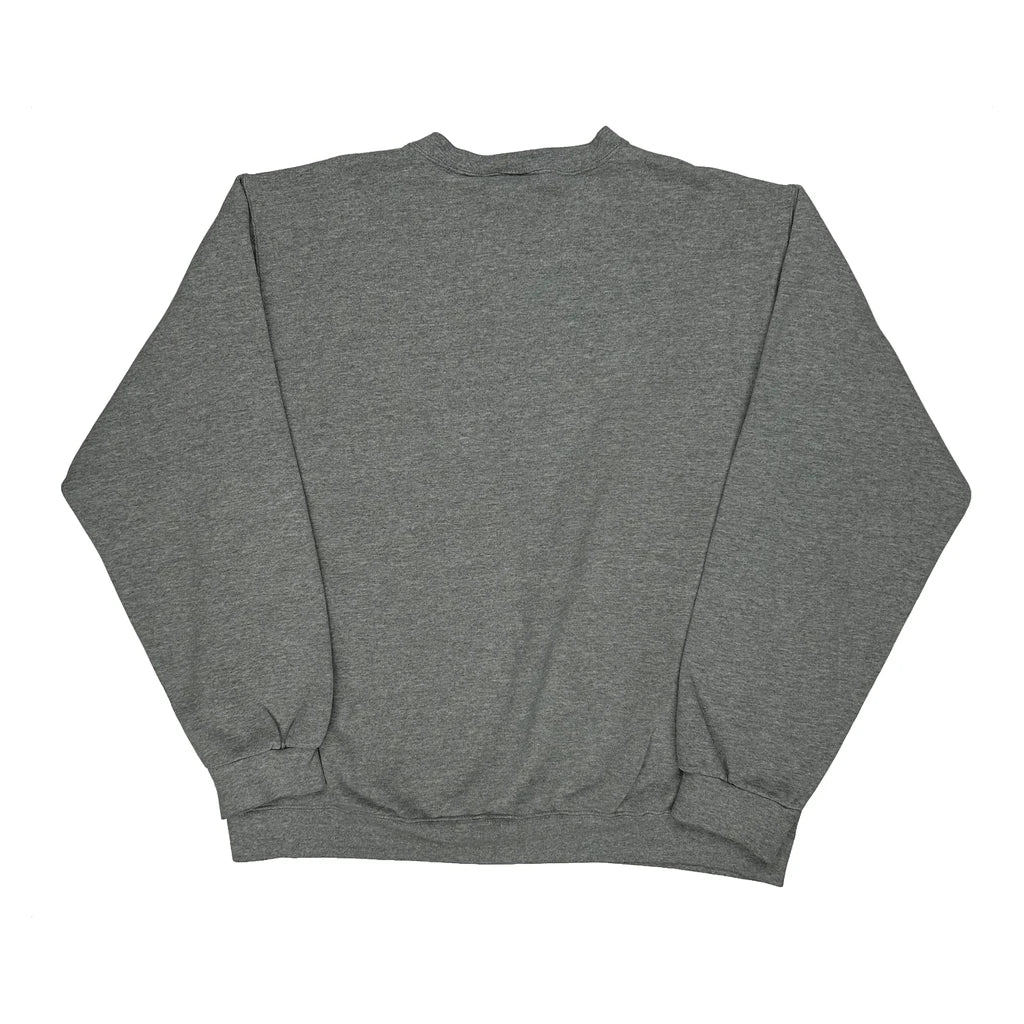 Made In USA Nike Sweatshirt - XL Grey Cotton Blend - Image 2