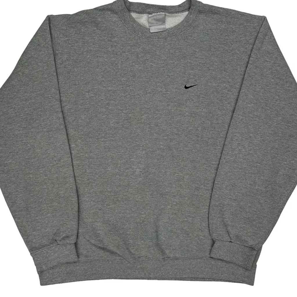 Made In USA Nike Sweatshirt - XL Grey Cotton Blend - Image 5