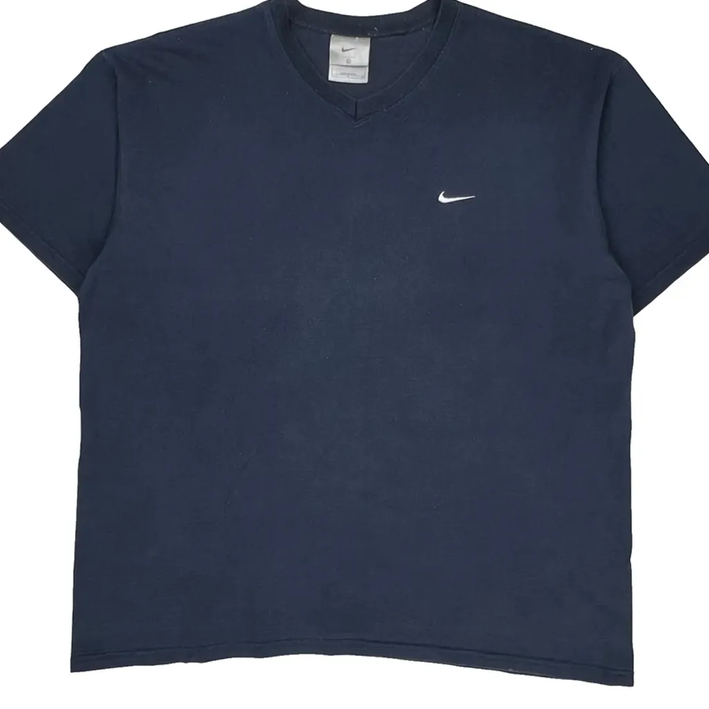Made In USA Nike T-Shirt - Large Blue Cotton - Image 4