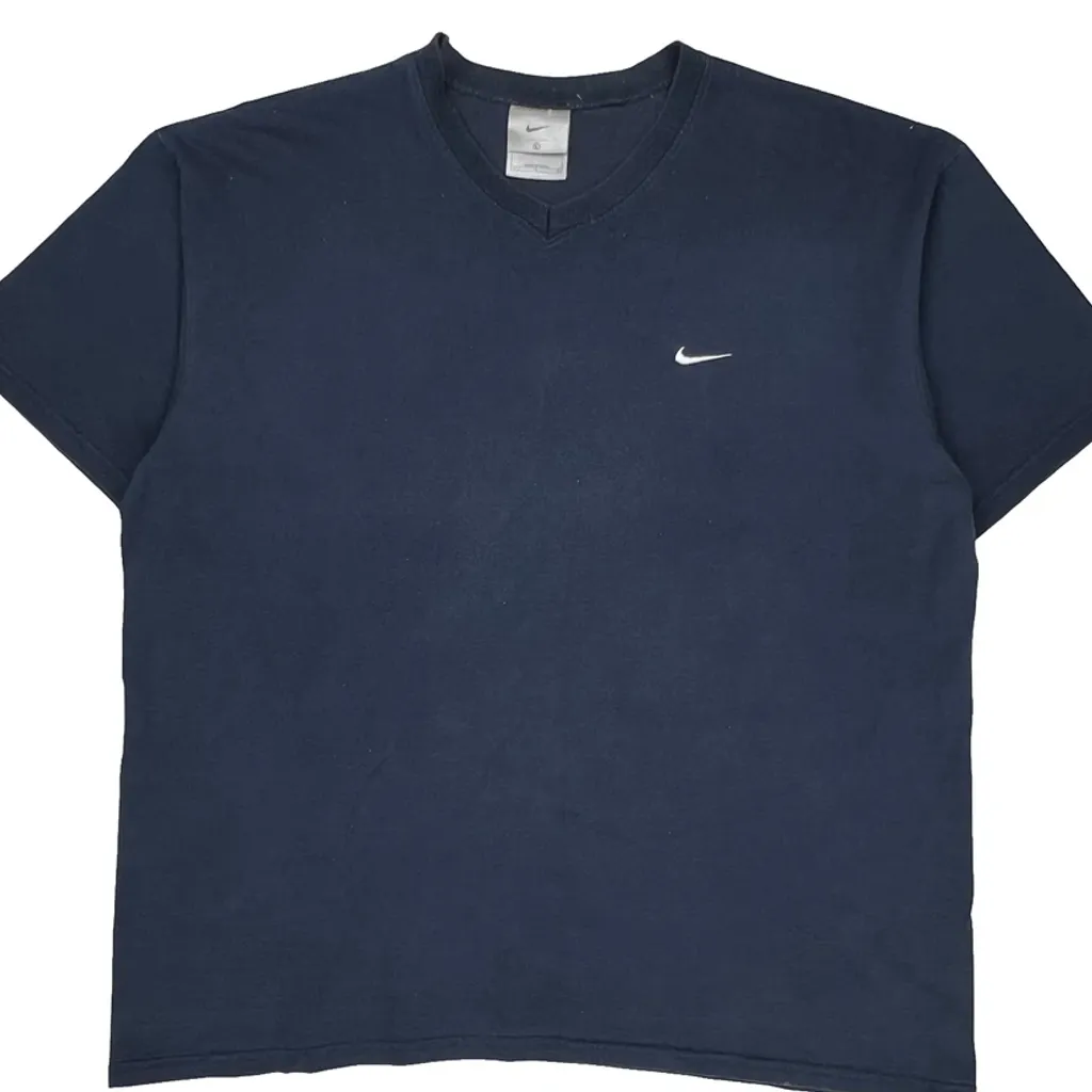 Made In USA Nike T-Shirt - Large Blue Cotton - Image 5