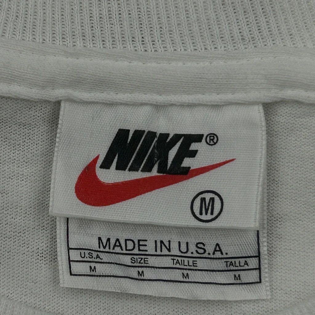 Made In USA Nike 1996 Just Do It T-Shirt - Medium White Cotton - Image 3