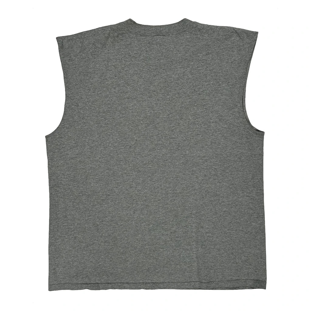 Made In USA Nike Vest - Large Grey Cotton - Image 2